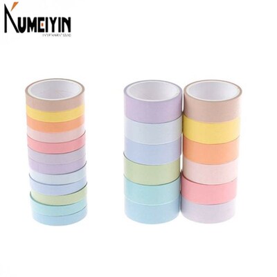 1set 12 colors washi tape set adhesive decoration tapes