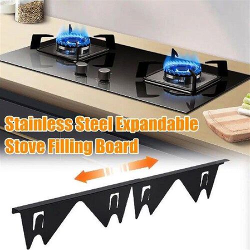 Adjustable Stainless Steel Retractable Stove Cover for Most