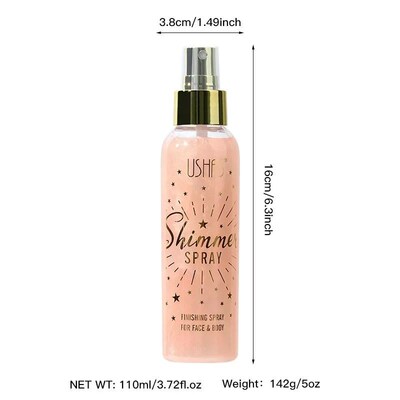 USHAS 4 Colors Pearlescent Setting Spray Long-Lasting Waterp