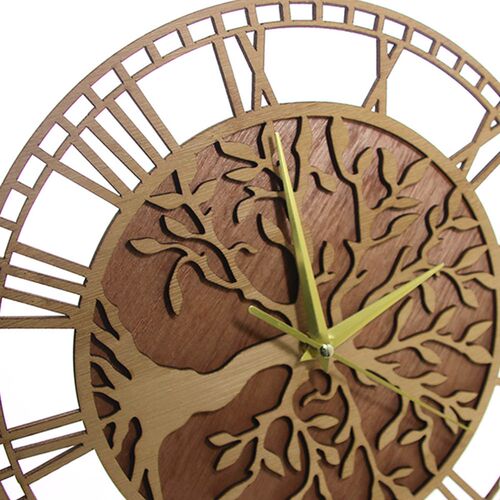 e of Life Wooden Wall Clock Farmhouse Style Family e Art Sil