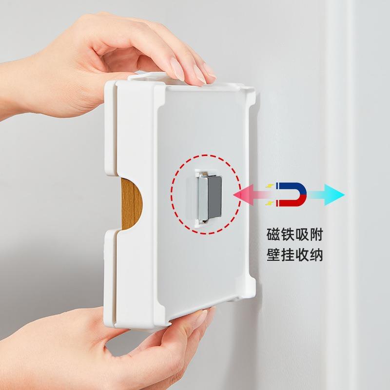 日式磁吸手冲咖啡滤纸收纳盒咖啡机滤纸架咖啡店扇型过滤纸保存盒图片