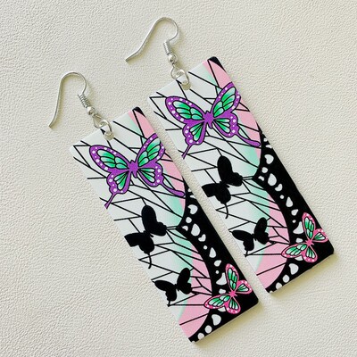 Anime Acrylic Tanjiro Character Earrings Demon Killer Actor