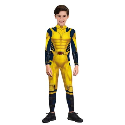 Superhero Wolverine Deadpool Cosplay Jumpsuit Wolverine Cosp