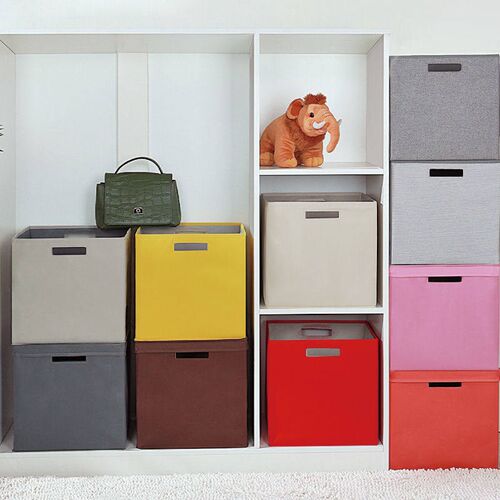 Storage Box School Plaid Cabinet Storage Box Drawer Type Squ