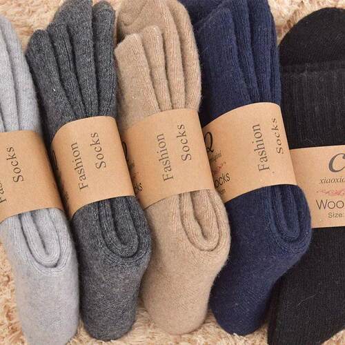 Super Thicken Merino Wool Socks Male Unisex Winter Warm Ther