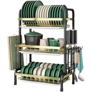 Kitchen sink racks stainless steel dish drain rack drying