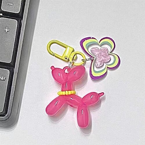 Kawaii Balloon Dog Keychain Models for Girls Sweet Ins Style