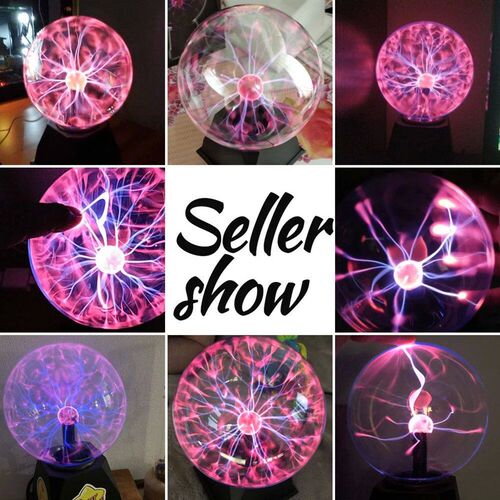 Magic Crystal Plasma Ball Lamp 3 4 5 6 8 Inch Electric Lamp