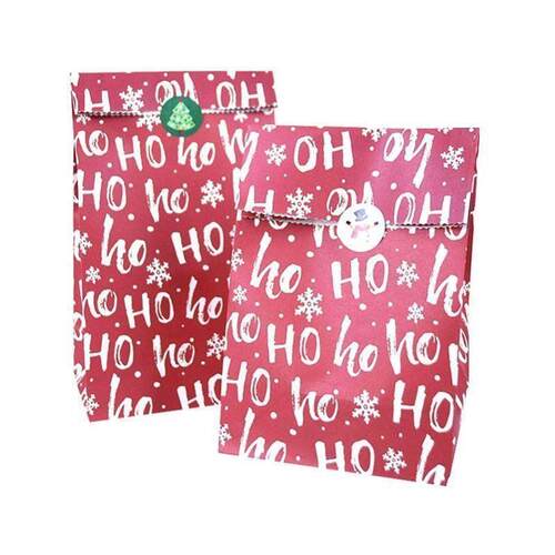 10pcs 23cm Paper Package Bag Christmas Gift Wrapping Bags