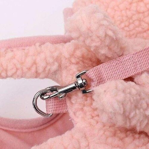 Collar Harness Leash Adjustable Plushes Pet Traction Kitten