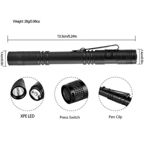 New Portable Mini flashlight Pen Light Flashlight LED Pocket