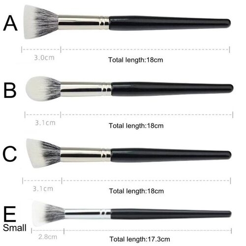 Stippling Highlight Brush Blush Goat hair Multifunctional Co