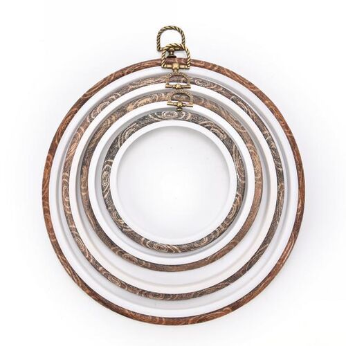 12-21cm DIY Embroidery Hoops Frame Set Bamboo Wooden Embroid