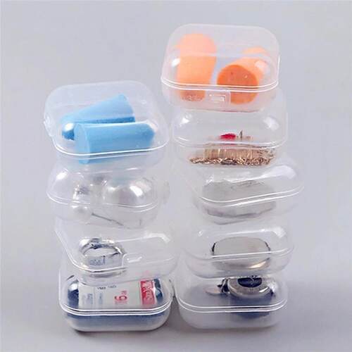 12pcs Mini Plastic Storage Containers Box Portable Pill Medi