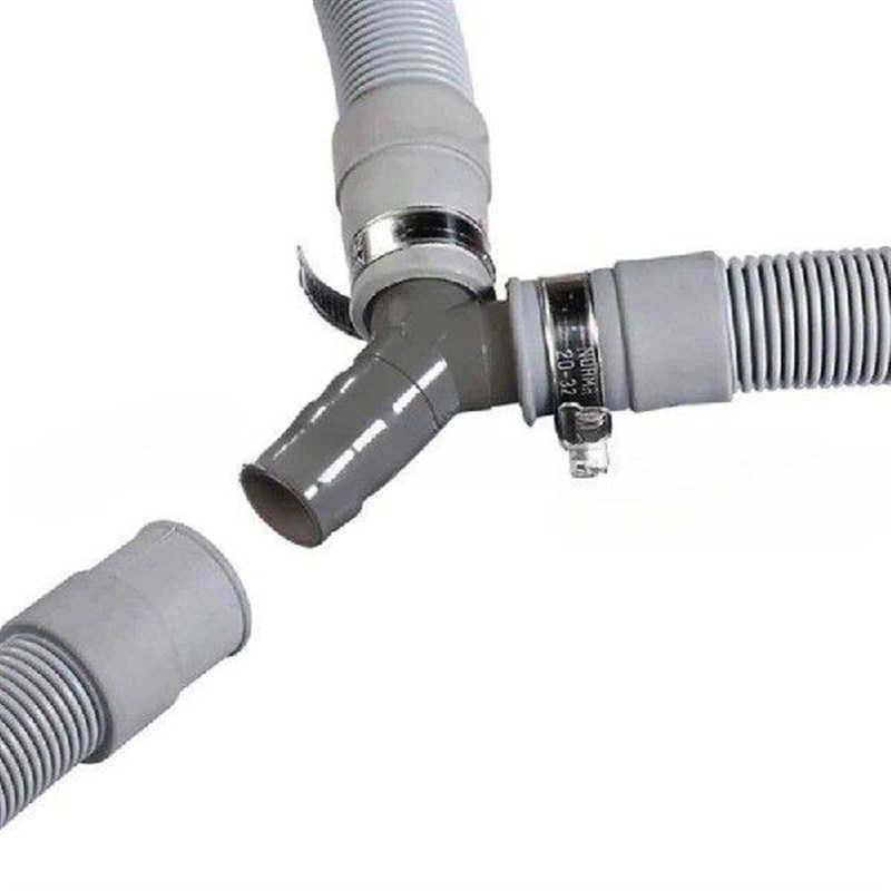 2PCS Washing Machine Drain Hose Y-Type Reducer Plastic图片