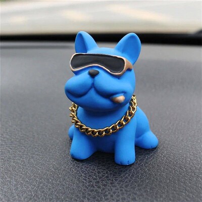 Wear-resistant Bulldog Car Ornaments Feel Comfortable Resin