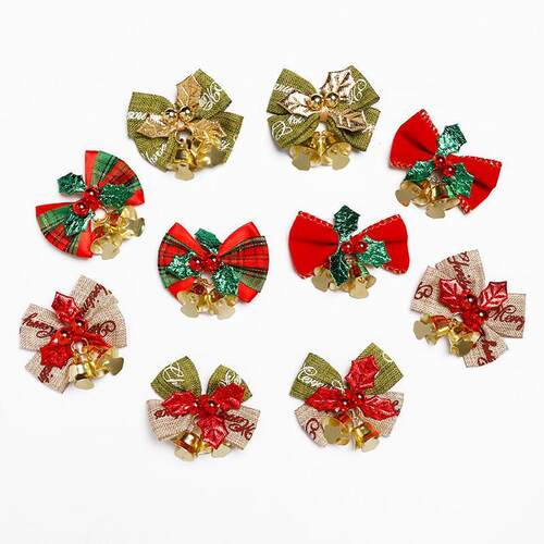 4pcs Christmas box  Mini bow tie Christmas DIY Accessories