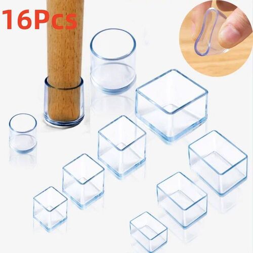 8/16Pcs Chair Leg Caps Rubber Feet Protector Pads Furniture