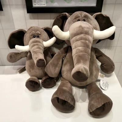 25cm Stuffed Lifelike Lion Tiger Elephant Monkey Leopard Gir