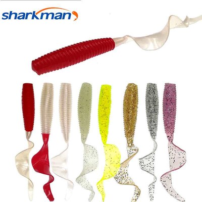 Explosive fishing roll-tail Luya soft bait soft worm roll-ta
