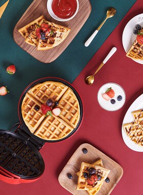 waffle cake maker electric pan烤华夫饼机加热电饼铛蛋糕早餐机