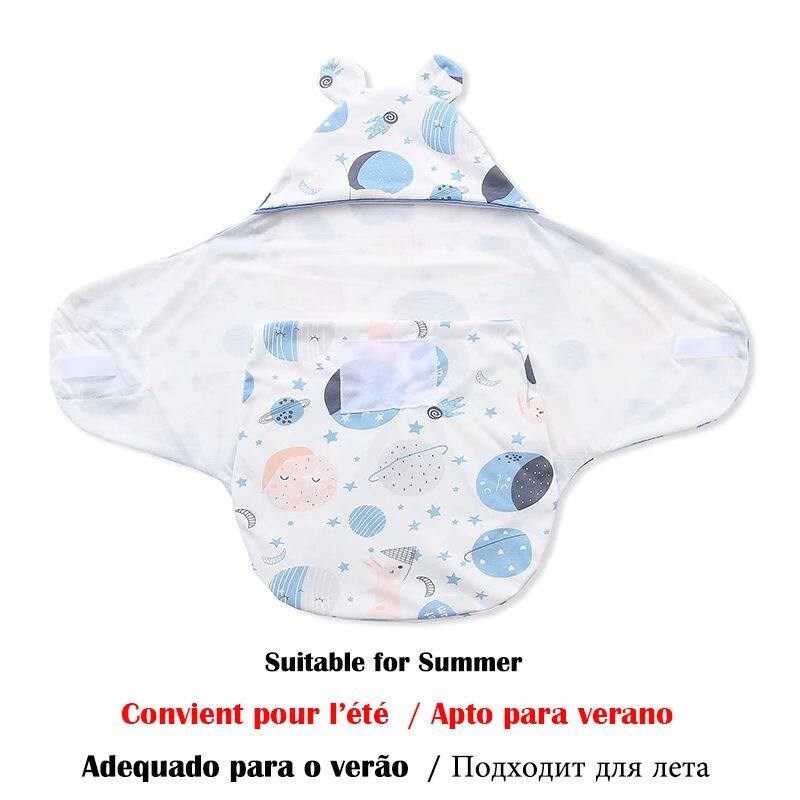 Summer Newborn Baby Wrap Blankets Soft Baby Sleeping Bags Ne - 实物图