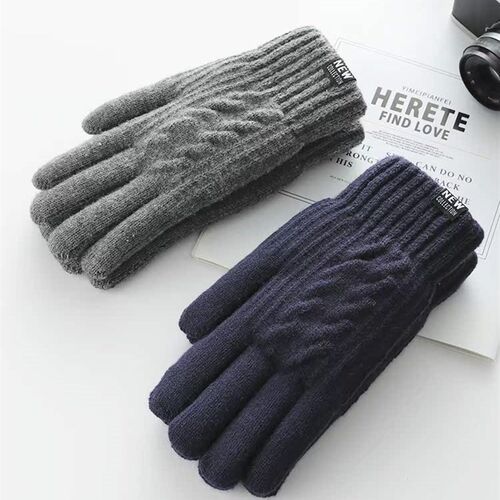 Warm Touch Screen Knitted Gloves Winter Men Women Thicken