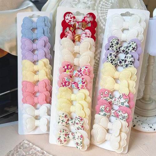 3/4/10Pcs/Set Candy Colored Safety Cotton Double-Layer Print