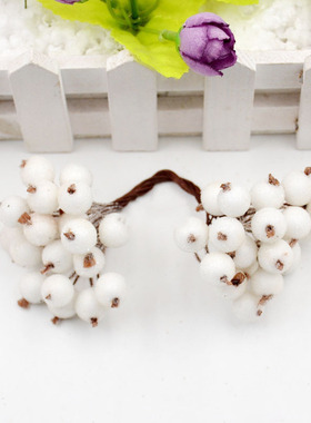 40heads Artificial Fruit Glass Berries Stamen Cheap Fake Flo