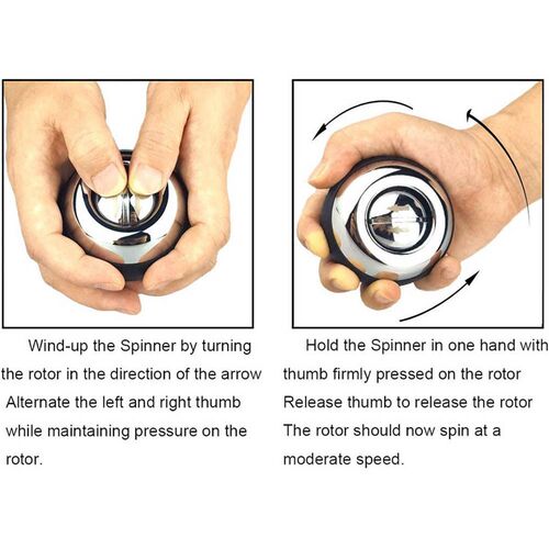 Metal Powerball With Counter Autostart Gyro Ball Hand Streng
