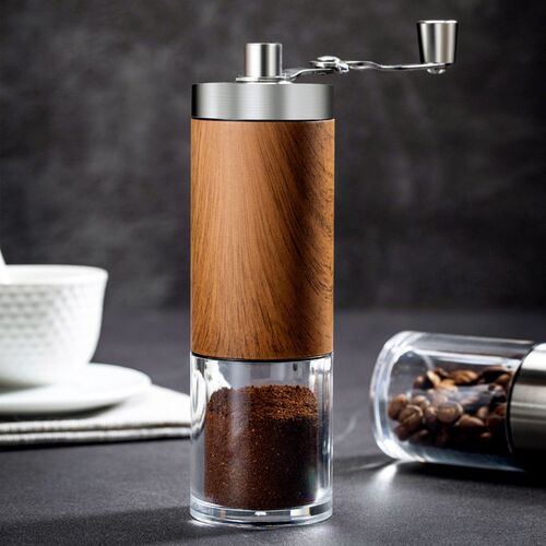Hand cranked grinder portable coffee machine  bean grinder