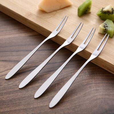 Wholesale 304 Stainless Steel Fruit Forks, Thickened Dessert