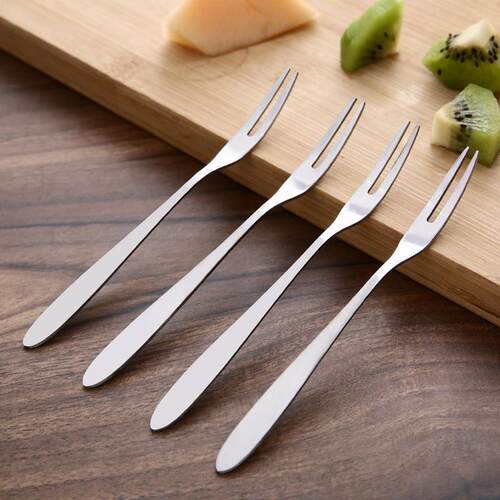 Wholesale 304 Stainless Steel Fruit Forks, Thickened Dessert