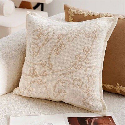 30x50/45x45CM Light Luxury Throw Pillow Cover Brown French