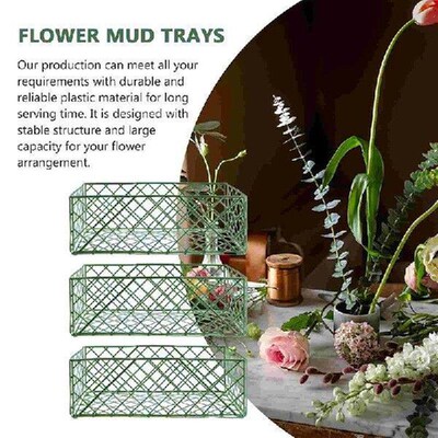 10pcs Plastic Floral Mud Cage Fixture Floral Arrangement
