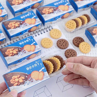 1 Boxes Lytwtws Stationery Cute Kawaii Creative Bisuit Eras