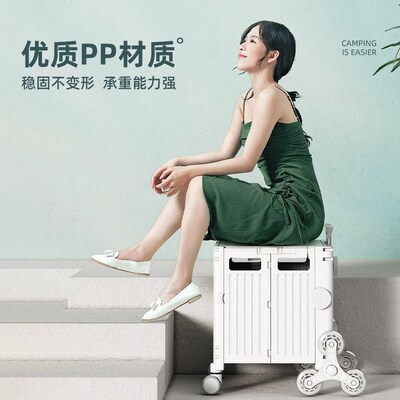 Foldable shopping grocery cart trolley bag picnic cart carry