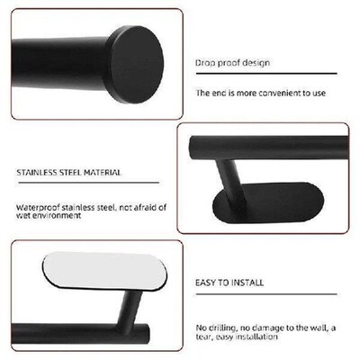 Kitchen Paper Towel Holder Adhesive Tissue Hanger Toilet