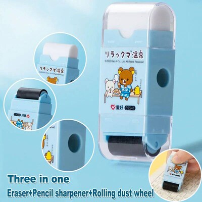 Kawaii Roller Eraser Writing Stationery Correction Pencil Sh