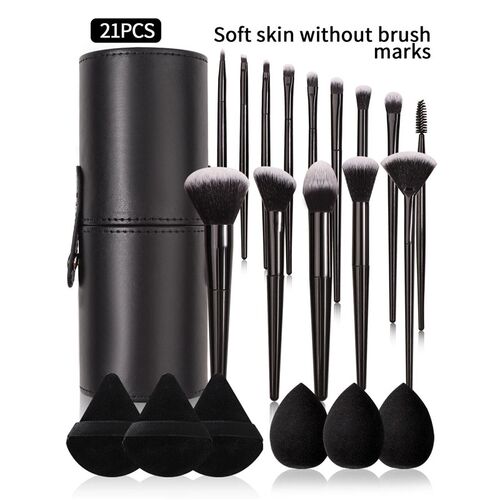 Black Makeup Brush Set Professional Super soft detail brush