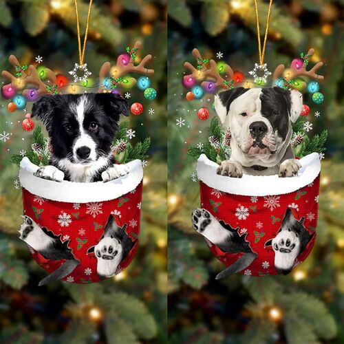 2023 Christmas Ornaments Hanging Decoration Gift Cute Dog Ch