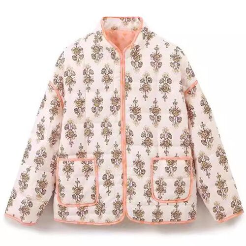 23 Style Small Floral Loose Quilted Thickened Warm Cotton Co