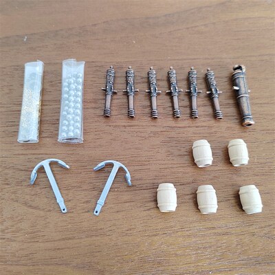 Scale 1/100 Halcon model Ship Accessories kit Classical cann