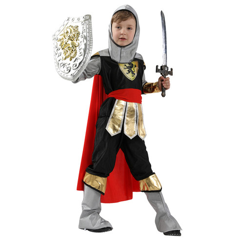 Halloween Costume Cosplay Kids Party Royal Warrior Knight Wi