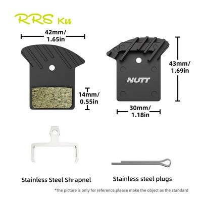 Nutt Bicycle Hydraulic Disc Brake Pad Semi Metal Resin Heat