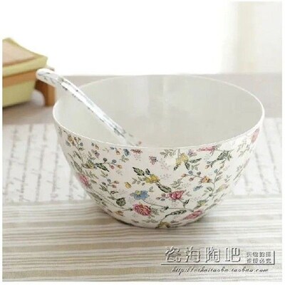 8 Inch, Bone China Japanese Soup Bowl, Ceramic Large Bowl