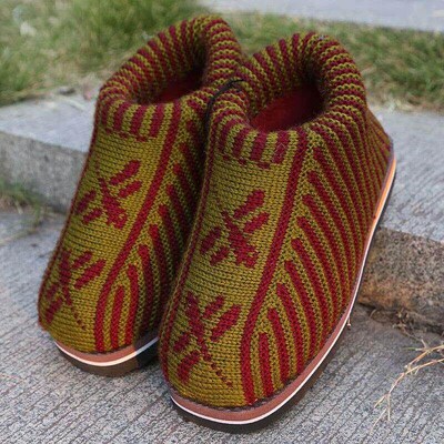 Rural old-fashioned cVotton-padded shoes nwinter warm hand