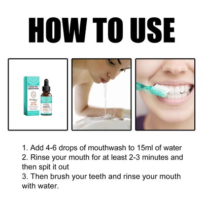 oralhoe Mouthwash for Cleaning Teeth Stains, Tobacco Stains,