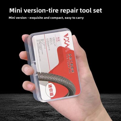 Bicycle tire patching tool set, mountain road bike cold patc