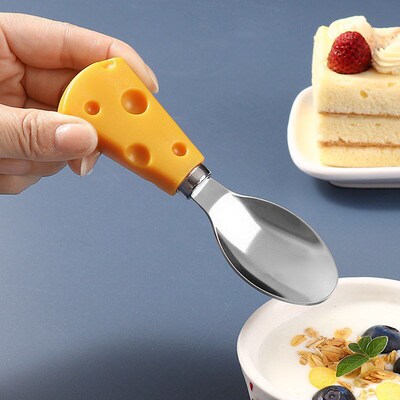 1PC Cheese Knives Cutlery Wood Handle Steel Stainless Butter